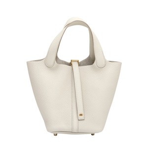 HERMES ピコタンロックPM トゴ クレ(アイボリー) ゴールド金具 W刻印