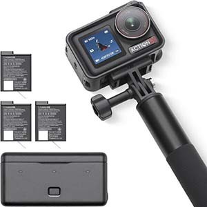 DJI Osmo Action 5 Pro アドベンチャーコンボ アクションカメラ4K 1/1.3インチセンサー付き 12時間の長時間駆動バッテリー(3個) 手ブレ補正 デュアルOLEDタッチ画面 防水 旅行 vlog カメラ ウェアラブルカメラ 動画撮影用カメラ